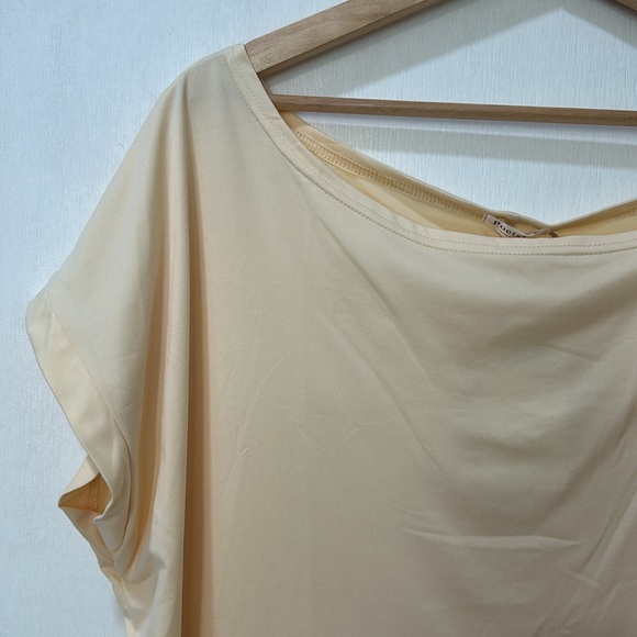 POETSKY WOMENS TOP CREAM SHORT SLEEVE Sz LG NEW - Picture 5 of 8